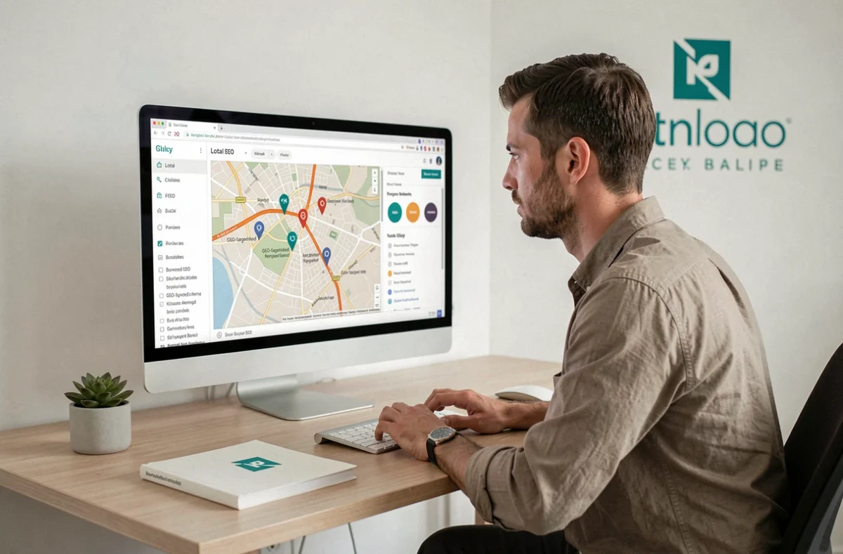 Stratège SEO et GEO de l'agence Natural-net travaillant sur une interface de référencement local à Bordeaux